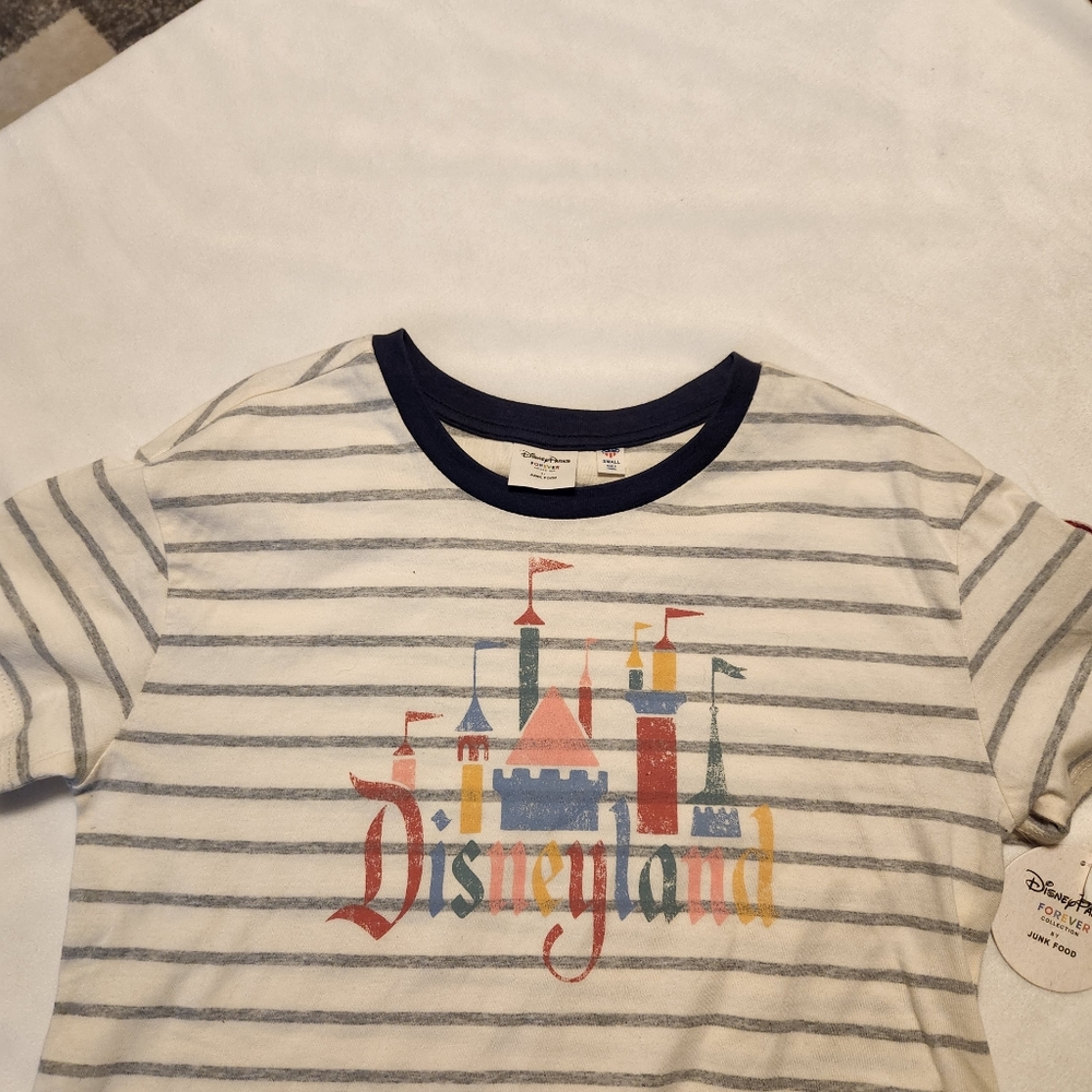 Disney Parks Forever Collection with Junkfood NWT youth small Disneyland top - Picture 2 of 6